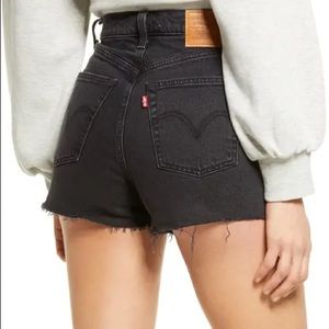 Levi’s Ribcage Denim Cutoff Shorts